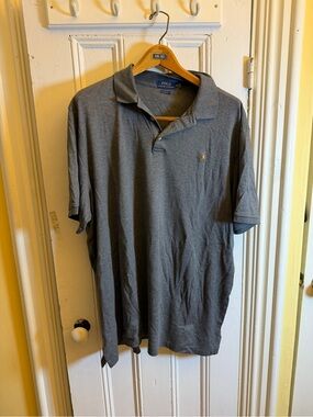 Polo Ralph Lauren Men’s XXL Classic Fit Gray Short Sleeve Polo Shirt Pony Logo